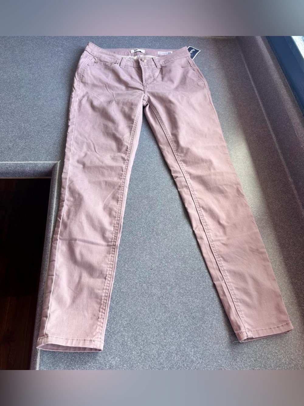 Kensie Lilac Effortless Ankle Skinny Jeans Mid-rise